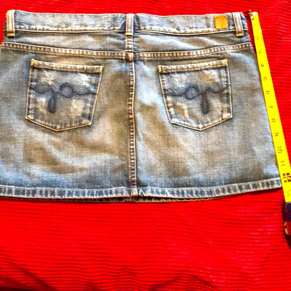 Guess jean mini skirt distressed